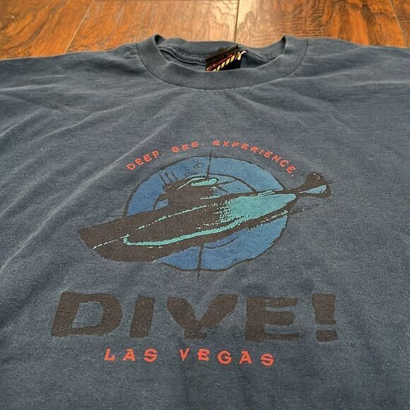 VTG Las Vegas Deep Dive Experience Size Extra Large Unisex 1996 Single Stitch - Picture 2 of 10